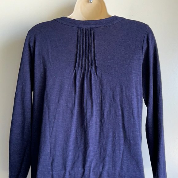 Lilly Pulitzer Navy Blue 3/4" Sleeve Cotton/Modal Dress Size Small ~EUC - Picture 6 of 12